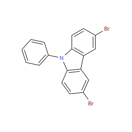 3,6-Dibromo-9-phenylcarbazole CAS:57103-20-5
