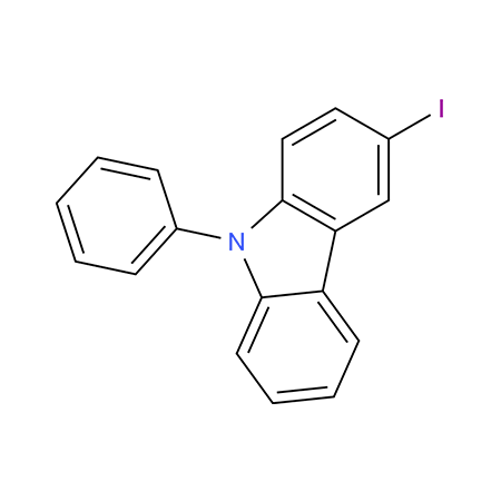 3-Iodo-9-phenylcarbazole CAS:502161-03-7
